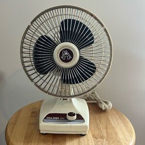 Vintage‎ Holmes Air Electric Desk Fan 6” Tested HF-15UM Retro two speed